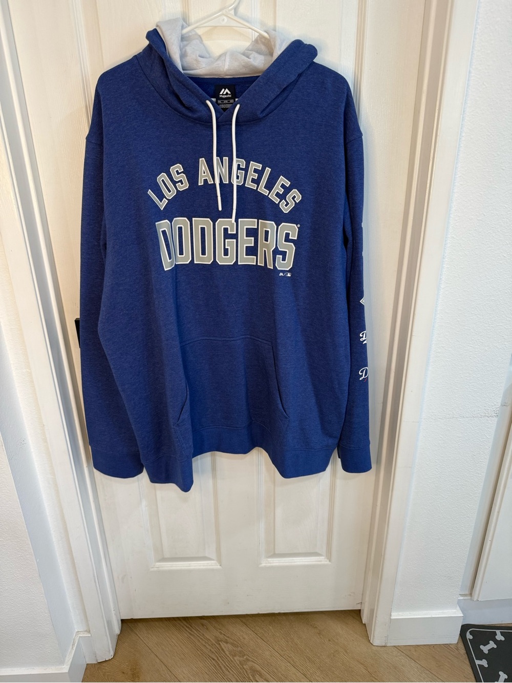 Majestic Los Angeles Dodgers Hoodie Blue MLB Size 2XL